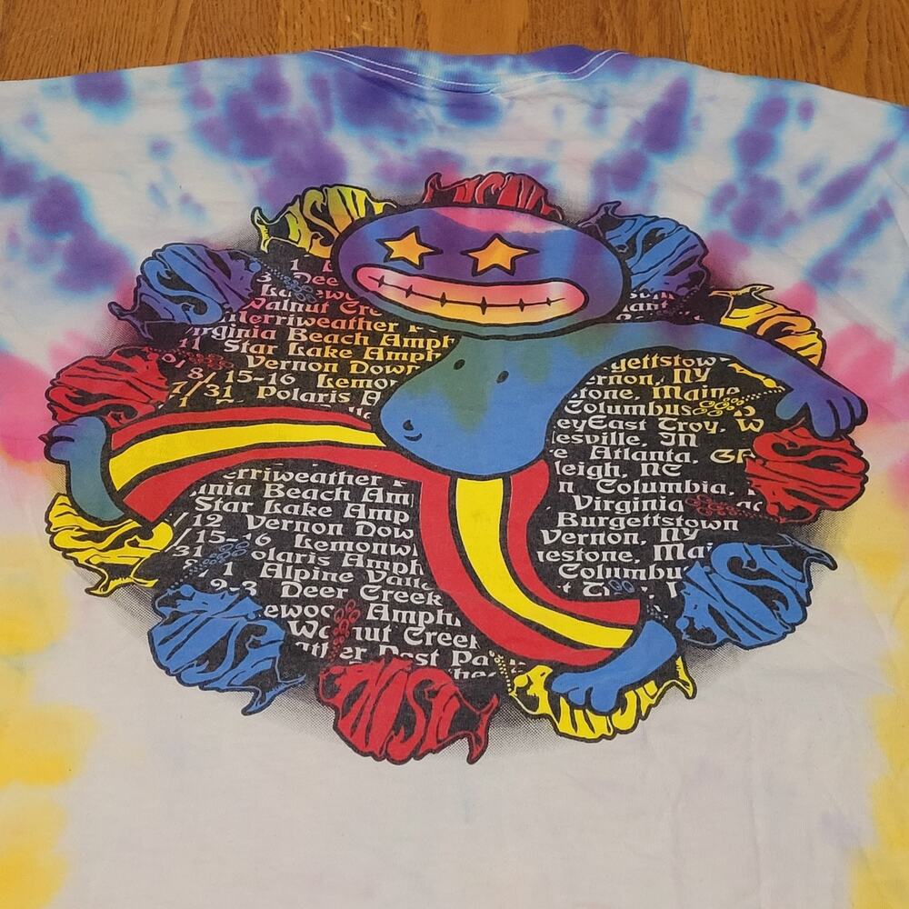 Original Vintage 1998 PHISH Summer Tour Tie-Dye T-SHIRT Tee XL Phish Rare Delta - Picture 14 of 16
